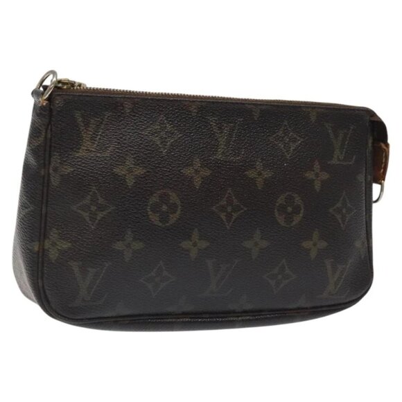 LOUIS VUITTON Monogram Pochette Accessoires Pouch M51980 LV Auth